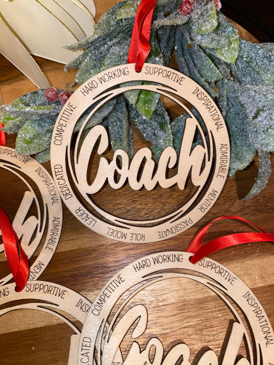 Coach Ornament